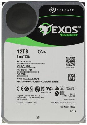 Жесткий диск HDD 12TB Seagate EXOS X16 3.5"